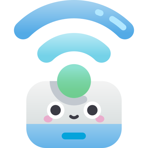 Wifi router Kawaii Star Gradient icon