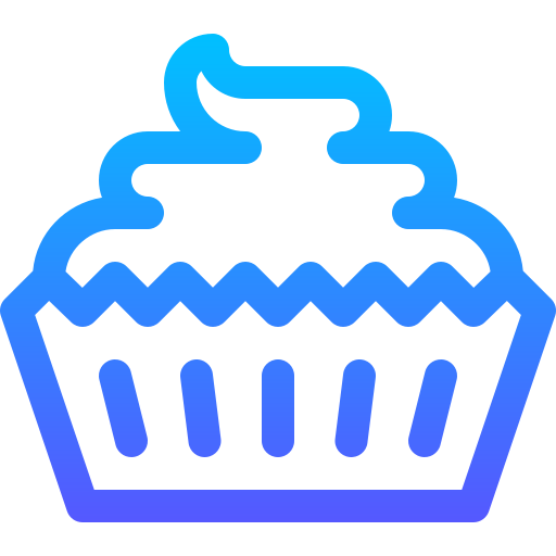 カップケーキ Basic Gradient Lineal color icon