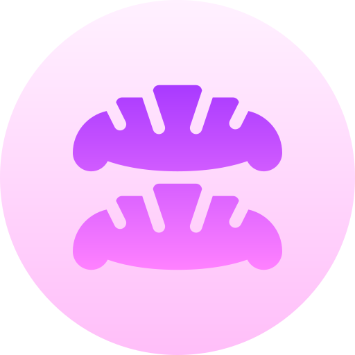 croissant Basic Gradient Circular icon