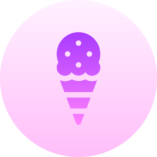 helado Basic Gradient Circular icono