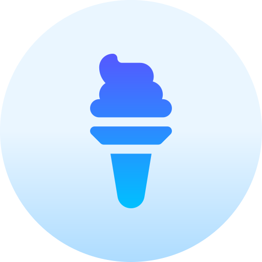 アイスクリーム Basic Gradient Circular icon