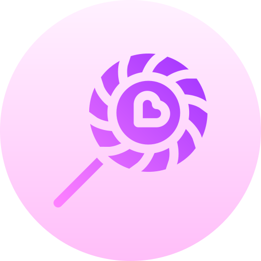 사탕 과자 Basic Gradient Circular icon