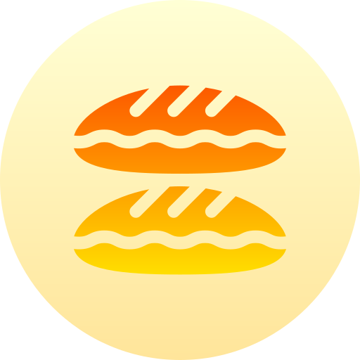 パン Basic Gradient Circular icon