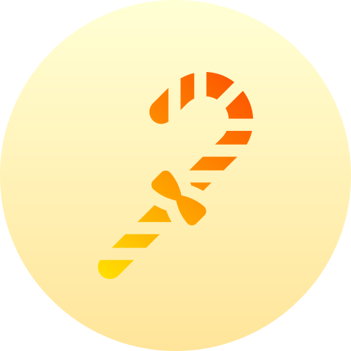 Candy cane Basic Gradient Circular icon