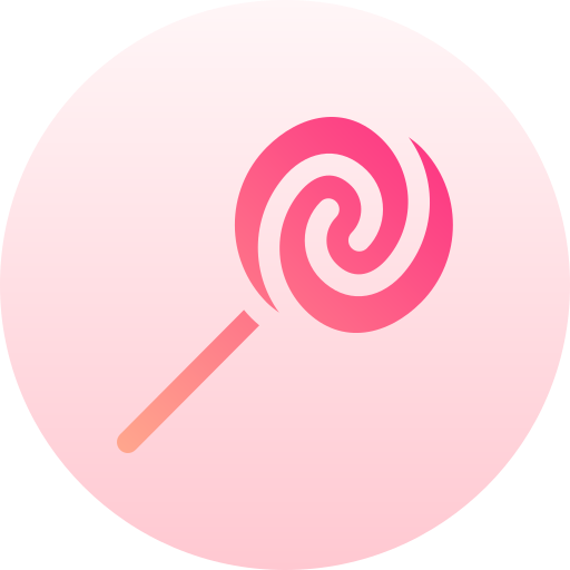 사탕 과자 Basic Gradient Circular icon