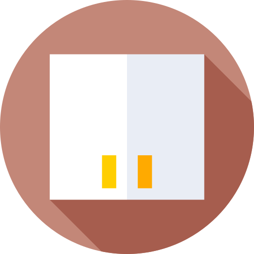 gabinete Flat Circular Flat icono