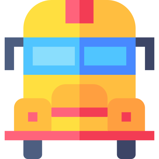 학교 버스 Basic Straight Flat icon