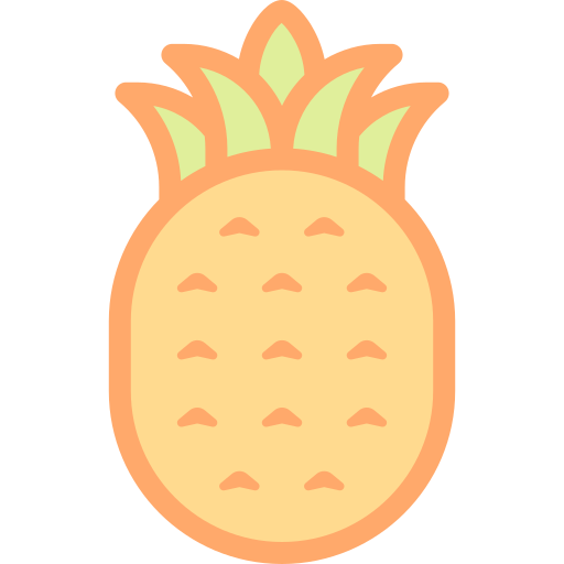 ananas Detailed color Lineal color icon