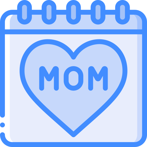 dia das mães Basic Miscellany Blue Ícone