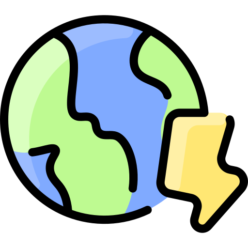 земной шар Vitaliy Gorbachev Lineal Color иконка