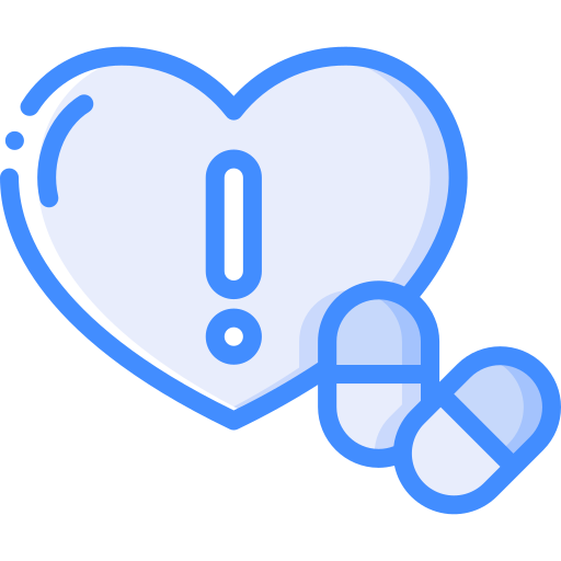 Heart Basic Miscellany Blue icon