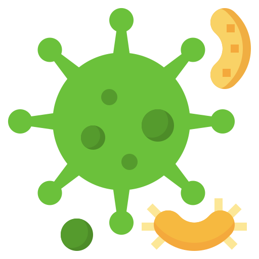 bakteria Surang Flat ikona