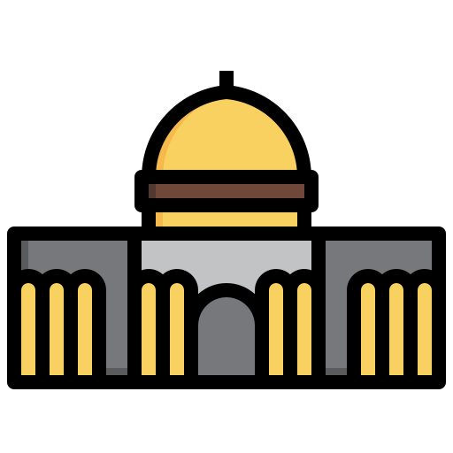 jerusalén Surang Lineal Color icono