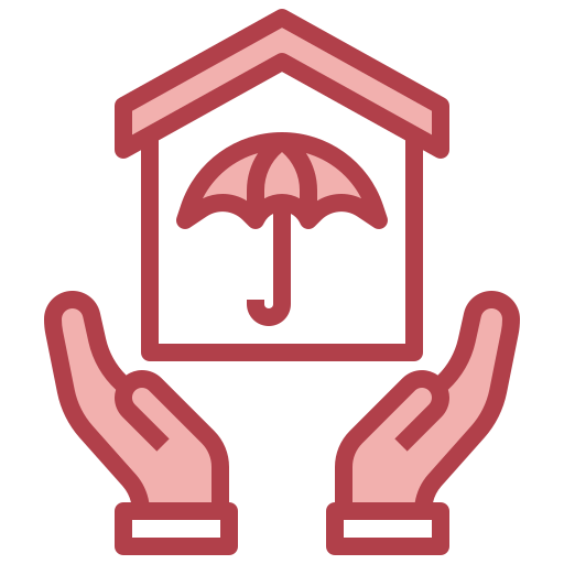 Home insurance Surang Red icon
