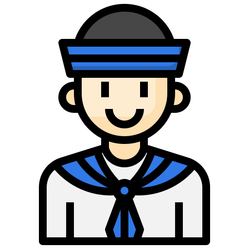 marynarz Surang Lineal Color ikona