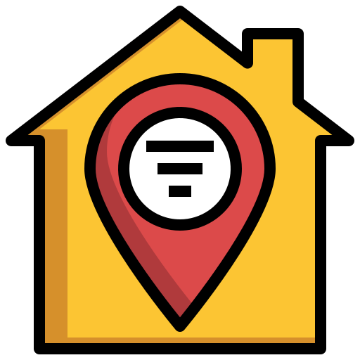 自宅の住所 Surang Lineal Color icon