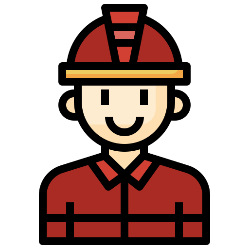 feuerwehrmann Surang Lineal Color icon