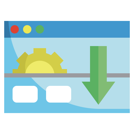 landing page Surang Flat icon