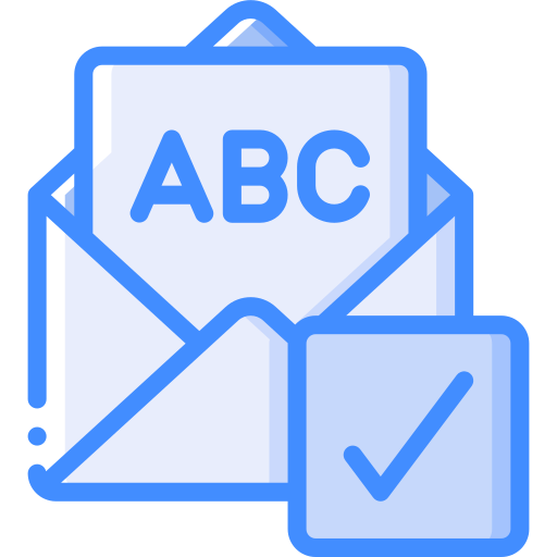 Envelope Basic Miscellany Blue icon
