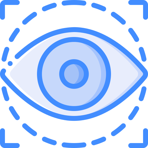 scansione dell'occhio Basic Miscellany Blue icona