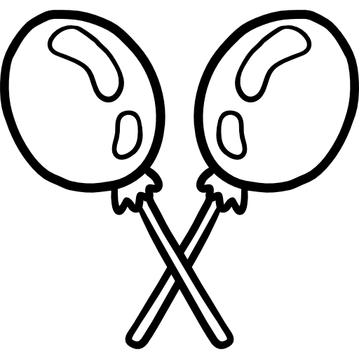 luftballons Hand Drawn Black icon