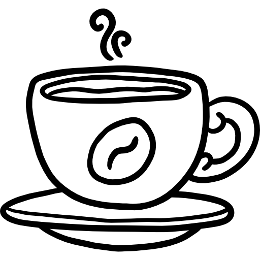 kaffee Hand Drawn Black icon