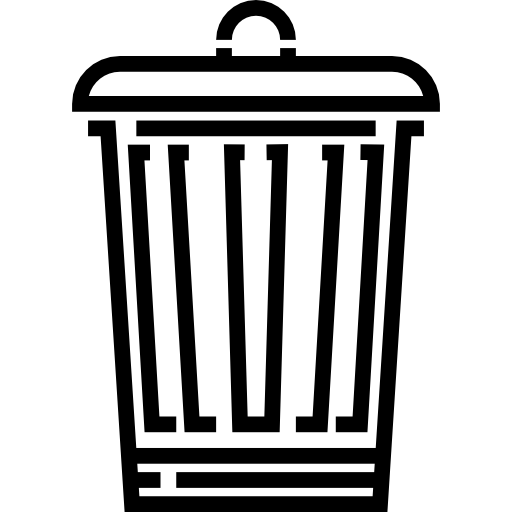 쓰레기 Detailed Straight Lineal icon