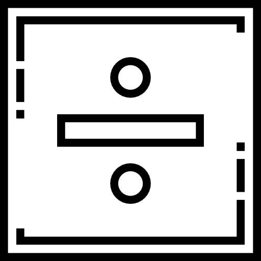 Разделение Detailed Straight Lineal иконка