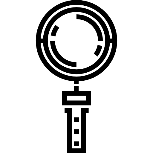 虫眼鏡 Detailed Straight Lineal icon