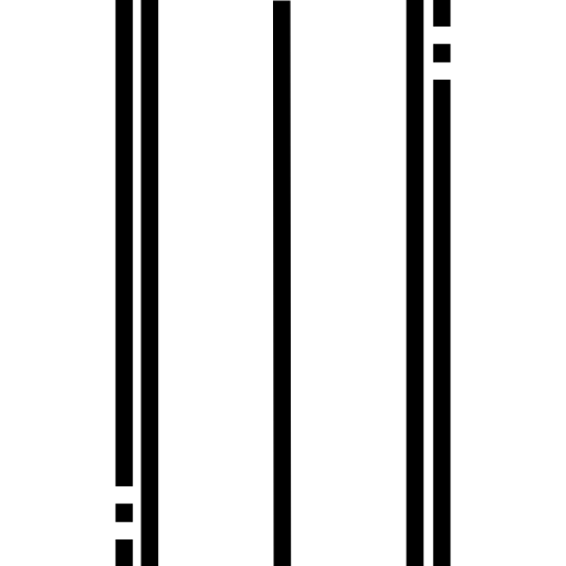 gebroken lijn Detailed Straight Lineal icoon