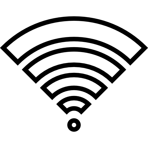 wifi Detailed Straight Lineal icoon