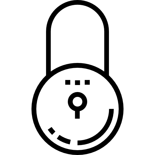 Padlock Detailed Straight Lineal icon