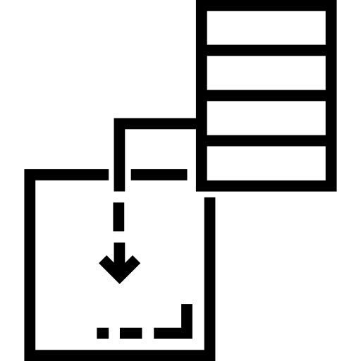 foglio di calcolo Detailed Straight Lineal icona