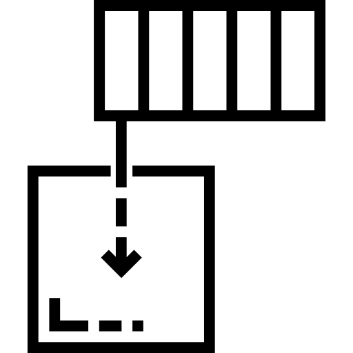 einfügung Detailed Straight Lineal icon