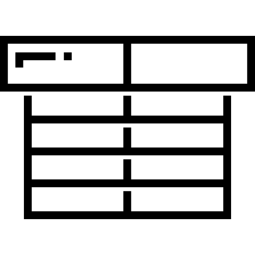 Spreadsheet Detailed Straight Lineal icon