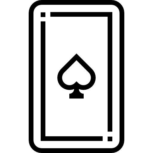 jugando a las cartas Detailed Straight Lineal icono