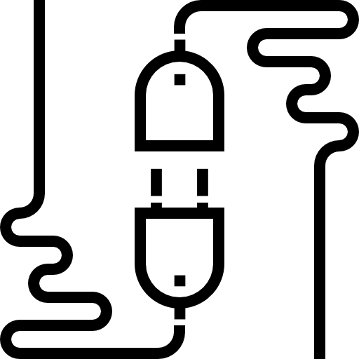 プラグ Detailed Straight Lineal icon
