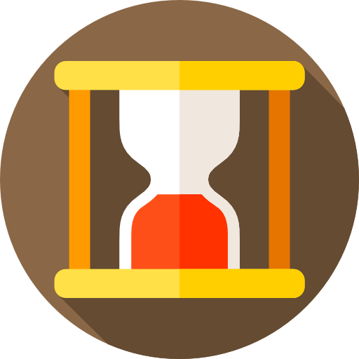 Hourglass Flat Circular Flat icon