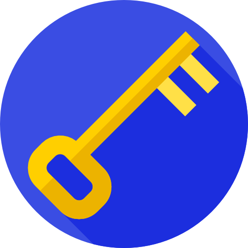 llave Flat Circular Flat icono