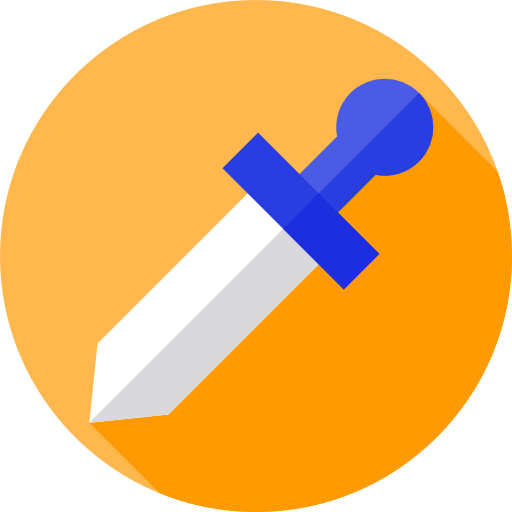 Dagger Flat Circular Flat icon