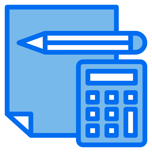 Bookkeeping Payungkead Blue icon