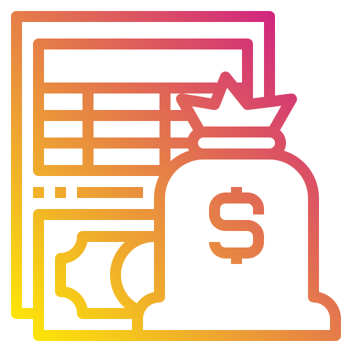 Bookkeeping Payungkead Gradient icon