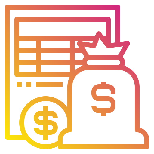 Bookkeeping Payungkead Gradient icon