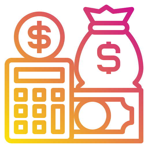 rekenmachine Payungkead Gradient icoon