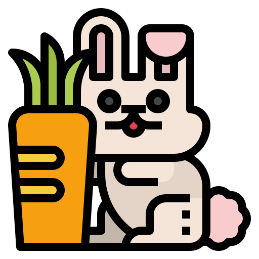 Rabbit Generic Outline Color icon