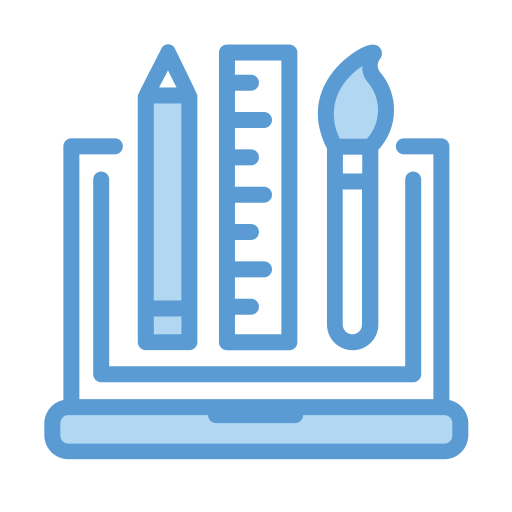 web-design Generic Blue icon