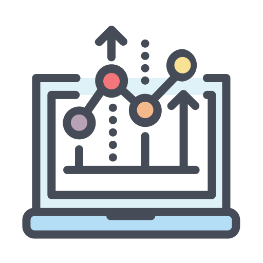 Analytics Generic Outline Color icon