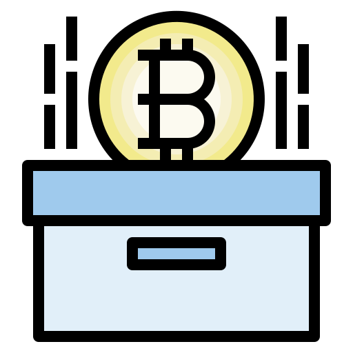 przechowywanie bitcoinów Generic Outline Color ikona