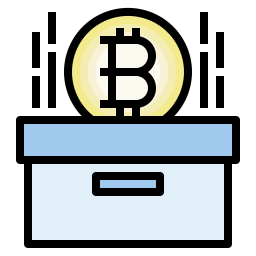 archiviazione bitcoin Generic Outline Color icona