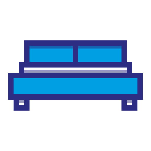 bed Generic Blue icoon